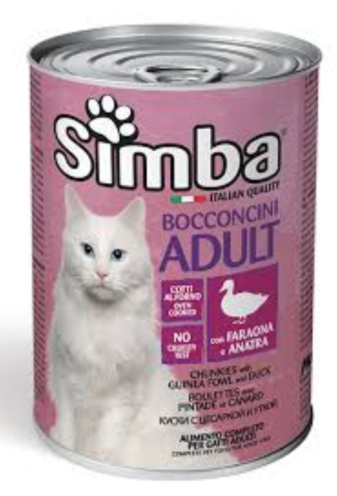 SIMBA CAT CHUNKIES GUNIEA FOWL N DUCK 415G